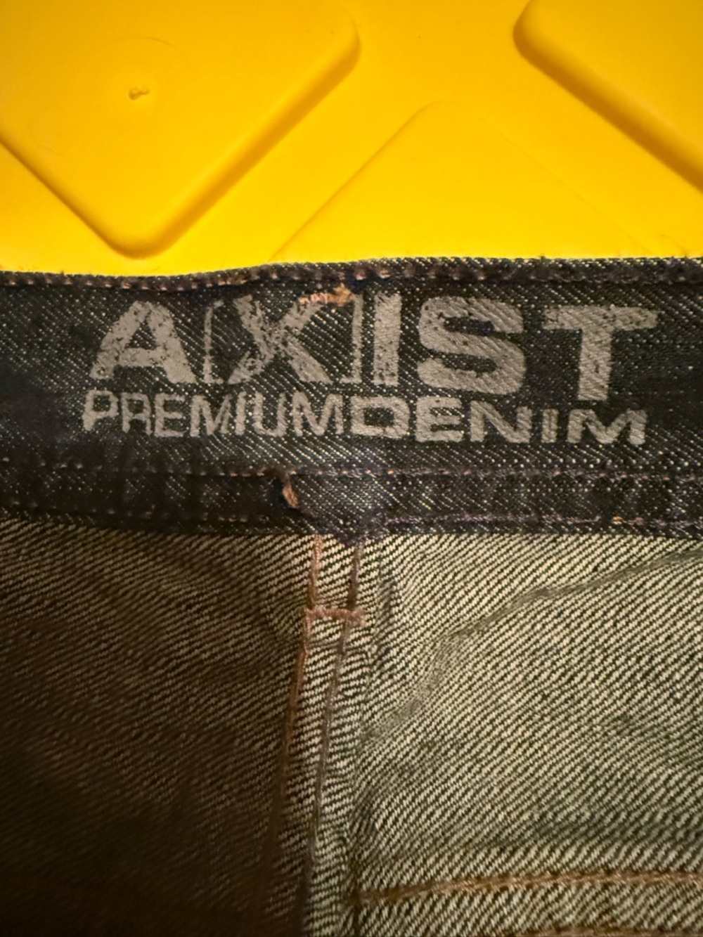 Axist Premium Denim Jeans - Dark Indigo Waistband